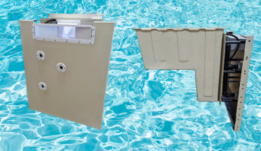Un système de filtration intégré à un panneau de piscine Aquilus
