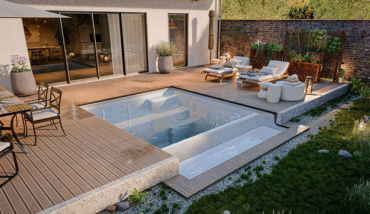 L'Aquaviva Horizon, la première piscine coque carrée à débordement