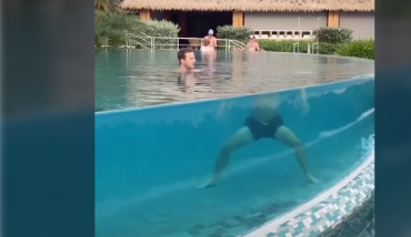 Un touriste perd la tête dans une piscine grâce à une illusion d'optique