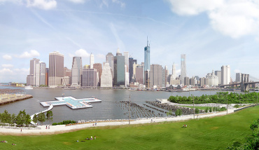 La piscine flottante et écologique prochainement installée à New York