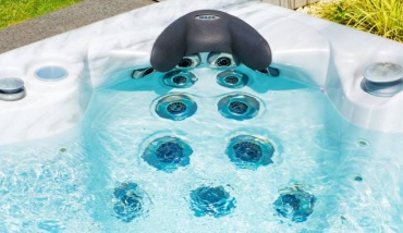Les jets d'un des spas de la gamme bien-être d'Aquilus