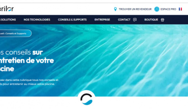 La nouveau site internet de Stérilor, spécialiste du traitement automatique des piscines