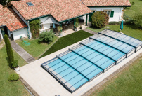 L'abri de piscine ultra bas Lucio d'Abridéal