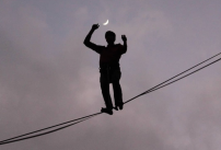 Benoît Brume, slackliner de haut-vol !