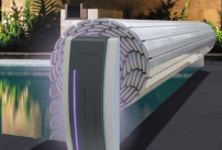 La couverture automatique de piscine Bali de chez Sofatec
