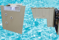 Un système de filtration intégré à un panneau de piscine Aquilus