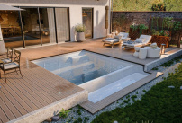 L'Aquaviva Horizon, la première piscine coque carrée à débordement