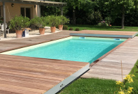 Sous le plancher mobile, la piscine !