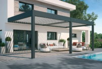 Une pergola bioclimatique signée Abrisud